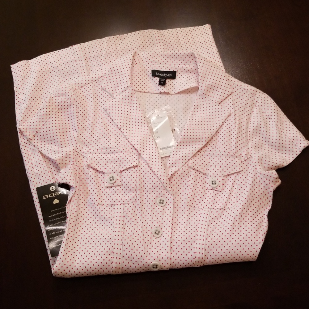 **NWT** Bebe ruched waist dress